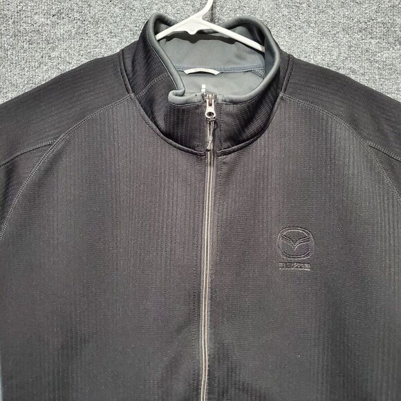 MAZDA Elevate Full Zip Jacket Mens 3XL Black Gray Workwear Utility Car Dealer - Picture 1 of 11